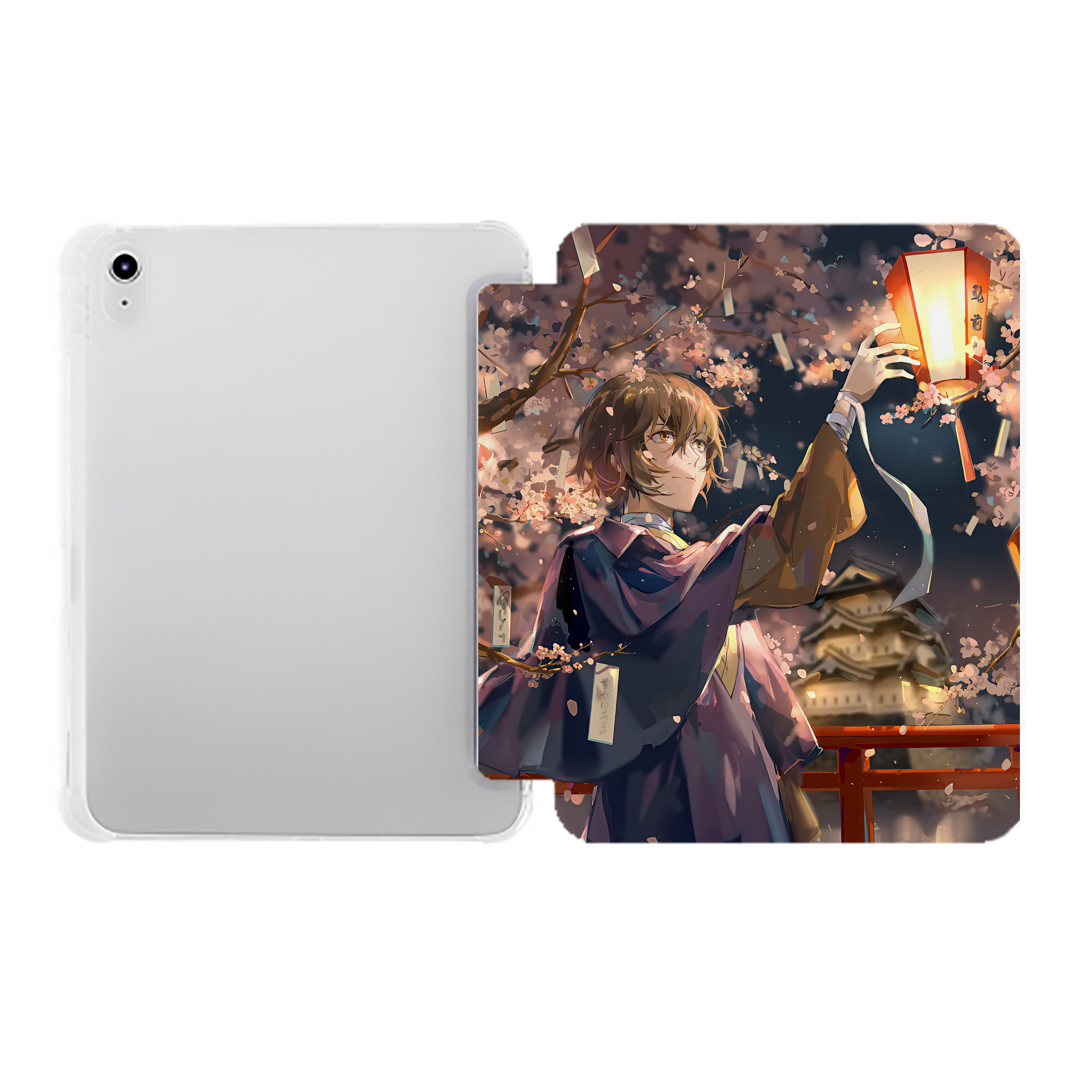 （画像用） 文豪ストレイドッグス Bungo Stray Dogs IPad ケース ペン収納付き 三つ折りスタンド PUレザー×シリコン 対応機種9.5/10.5/10.9インチ